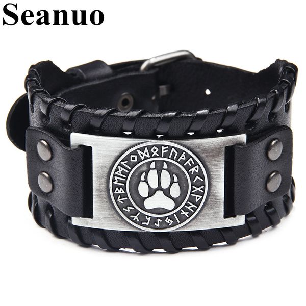 seanuo black/brown vintage wolf claw genuine leather charm bracelet for men jewelry punk rock braided copper belt cuff bracelets, Golden;silver
seanuo black/brown vintage wolf claw genuine leather charm bracelet for men jewelry punk rock braided copper belt cuff bracelets, Golden;silver