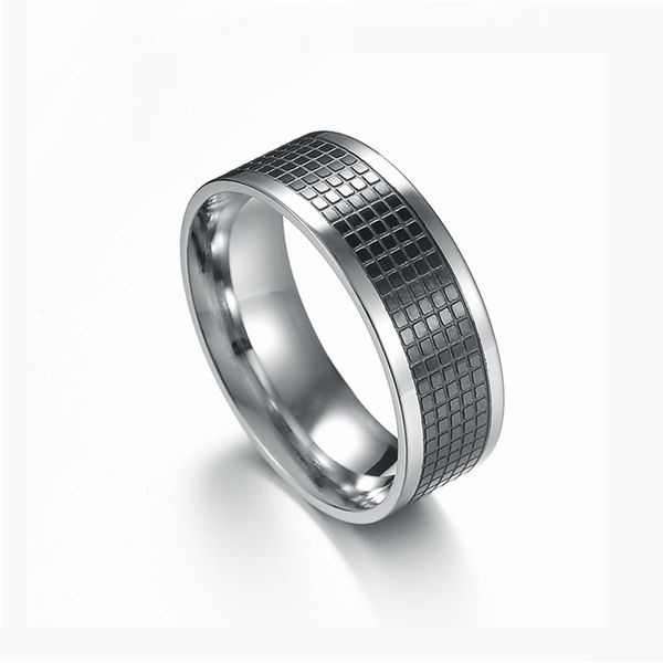 8 mm black silver titanium steel wedding band ring for man ip high polished finish comfort fit size 7 -12
8 mm black silver titanium steel wedding band ring for man ip high polished finish comfort fit size 7 -12