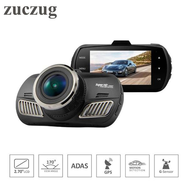 

zuczug ambarella a12 car dvr camera video recorder hd 1440p with gps adas function dash cam video recorder dashboard camera