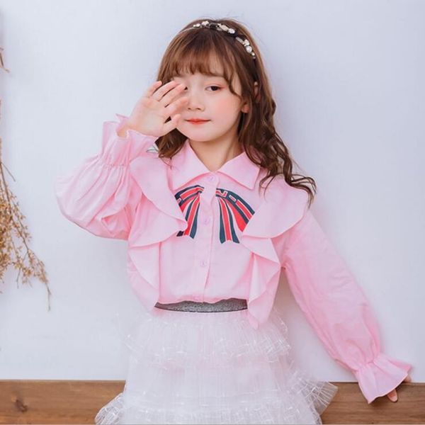 2019 korean style girls ruffles shirt fashion autumn cotton girls blouse 2-7t c154, White;black
2019 korean style girls ruffles shirt fashion autumn cotton girls blouse 2-7t c154, White;black