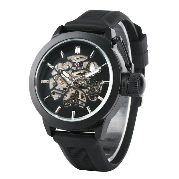 men automatic self-wind mechanical wristwatch business dial watch with stainless steel case silicone watchband good gift, Slivery;brown
men automatic self-wind mechanical wristwatch business dial watch with stainless steel case silicone watchband good gift, Slivery;brown