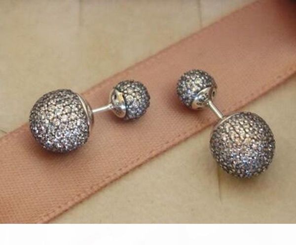 high-quality 100% s925 sterling silver stud earrings european pandora style jewelry pave drops stud earrings with clear cz, Golden;silver
high-quality 100% s925 sterling silver stud earrings european pandora style jewelry pave drops stud earrings with clear cz, Golden;silver