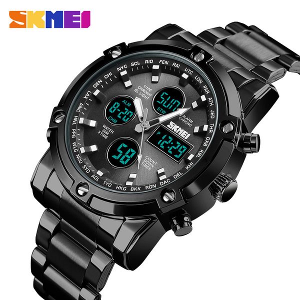 skmei new mens watches digital quartz analog sports wristwatch waterproof stainless steel clock male watch relogio masculino, Slivery;brown
skmei new mens watches digital quartz analog sports wristwatch waterproof stainless steel clock male watch relogio masculino, Slivery;brown