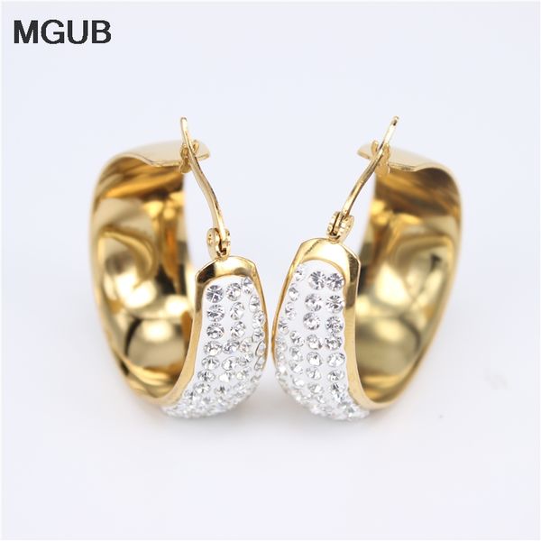 2020 new design three sizes gold color stainless steel popular female crystal earrings jewelry lh802, Golden;silver
2020 new design three sizes gold color stainless steel popular female crystal earrings jewelry lh802, Golden;silver