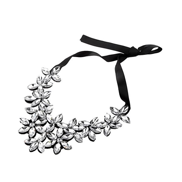 хрустальный цветок ожерелье заявление коренастый bubble choker bib воротник-черный / белый, Silver
хрустальный цветок ожерелье заявление коренастый bubble choker bib воротник-черный / белый, Silver