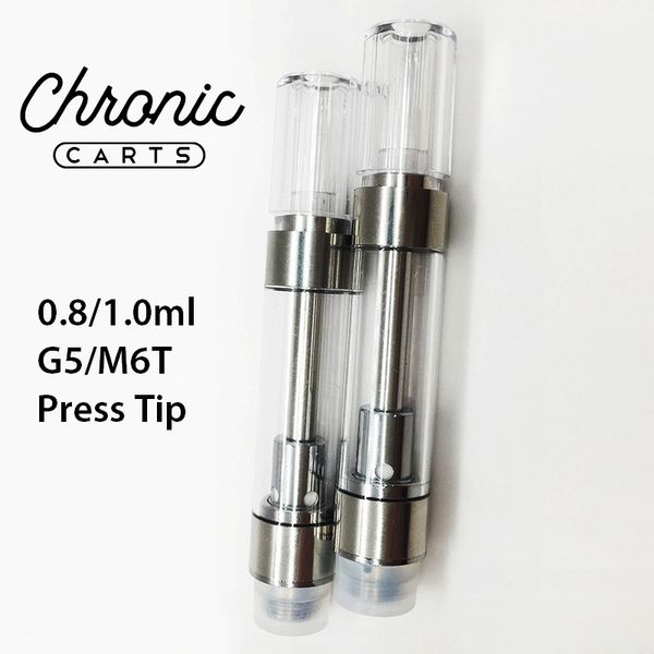 510 Thread G5 Vape Картриджи M6T Пустые Тележки атомайзер 0,8 мл 1мл Упаковка Толстый масляный бак Распылитель E сигареты Press В Совет Cartridge
510 Thread G5 Vape Картриджи M6T Пустые Тележки атомайзер 0,8 мл 1мл Упаковка Толстый масляный бак Распылитель E сигареты Press В Совет Cartridge