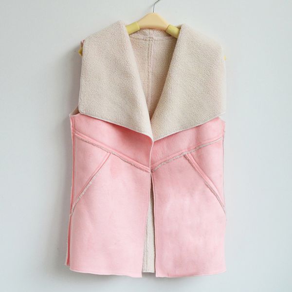new vintage autumn winter women suede warm fleece turn-down collar vest jackets sleeveless slim outerwear coat waistcoat q4955, Black;white
new vintage autumn winter women suede warm fleece turn-down collar vest jackets sleeveless slim outerwear coat waistcoat q4955, Black;white