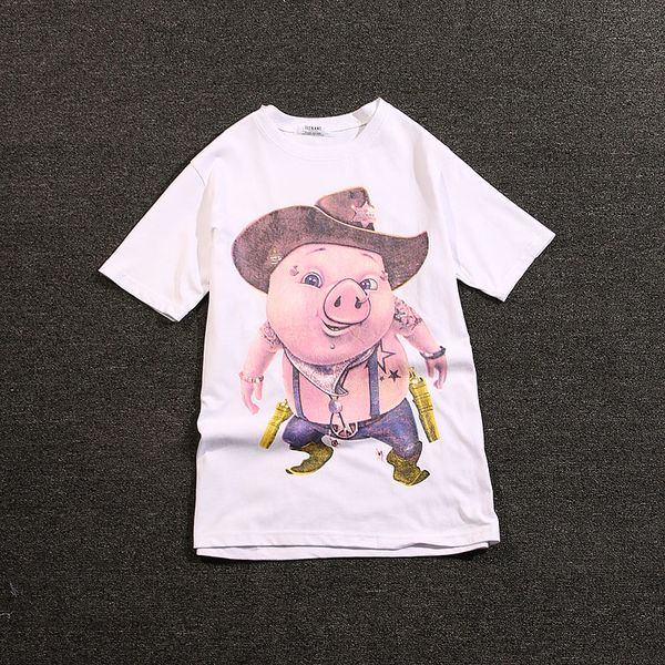 2019 summer new arrive casual fashion cartoon print short sleeve t-shirt women t-shirt, White
2019 summer new arrive casual fashion cartoon print short sleeve t-shirt women t-shirt, White