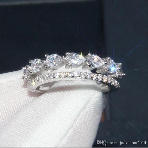 new arrival sparkling simple fashion jewelry real 100% 925 sterling silver water drop white z cz diamond women wedding bridal ring gift, Slivery;golden
new arrival sparkling simple fashion jewelry real 100% 925 sterling silver water drop white z cz diamond women wedding bridal ring gift, Slivery;golden