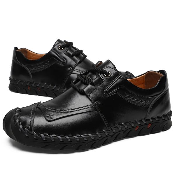 2020 new male casual leather shoes men's shoes waterproof lace-up men casual zapatos dorados leather hiking sneaker %1807, Black
2020 new male casual leather shoes men's shoes waterproof lace-up men casual zapatos dorados leather hiking sneaker %1807, Black