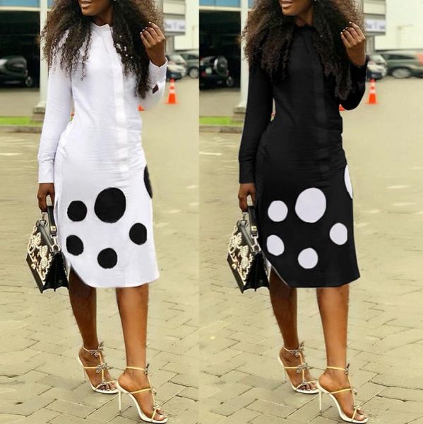 uideazone women casual straight dress ladies long sleeve turn-down collar dress 2019 summer autumn new dresses vestidos, Black;gray
uideazone women casual straight dress ladies long sleeve turn-down collar dress 2019 summer autumn new dresses vestidos, Black;gray