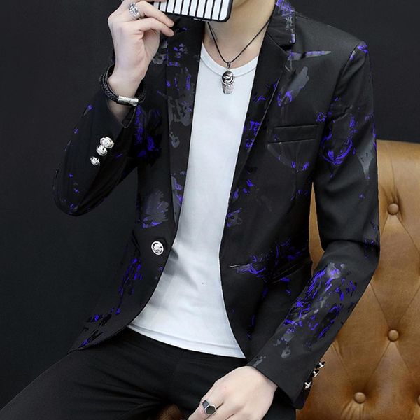 men floral print long sleeve lapel one button blazer coat suit jacket fashion solid slim wedding set vintage classic blazers mal, White;black
men floral print long sleeve lapel one button blazer coat suit jacket fashion solid slim wedding set vintage classic blazers mal, White;black