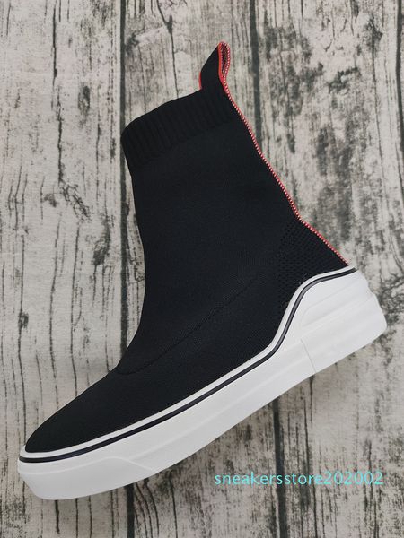 luxury designer sneakers black fashion stripes flat bottom thick socks boots casual shoes s02
luxury designer sneakers black fashion stripes flat bottom thick socks boots casual shoes s02