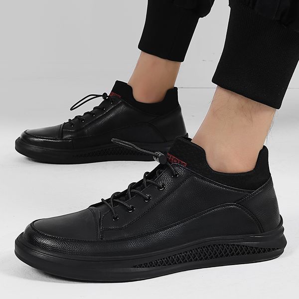 spring/autumn leather shoes men good quality casual shoes anti slip men flats brand fashion sneakers size 38-44, Black
spring/autumn leather shoes men good quality casual shoes anti slip men flats brand fashion sneakers size 38-44, Black