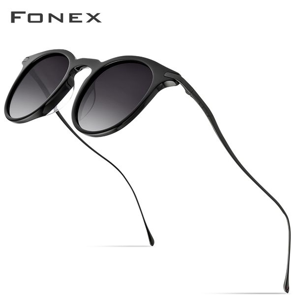 fonex acetate sunglass men vintage round titanium polarized sun glasses for women new mirror uv400 sunglasses 857, White;black
fonex acetate sunglass men vintage round titanium polarized sun glasses for women new mirror uv400 sunglasses 857, White;black