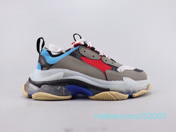 womens mens triple-s designer shoes platform sneakers track 3.0 casual luxury dad shoe for men/women quality red bottom casual shoe t19, Black