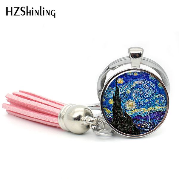 2019 fashion the starry night by vincent tassel keyring handmade jewelry van gogh's painting bohemia keychain key ring for women tak--0, Slivery;golden
2019 fashion the starry night by vincent tassel keyring handmade jewelry van gogh's painting bohemia keychain key ring for women tak--0, Slivery;golden