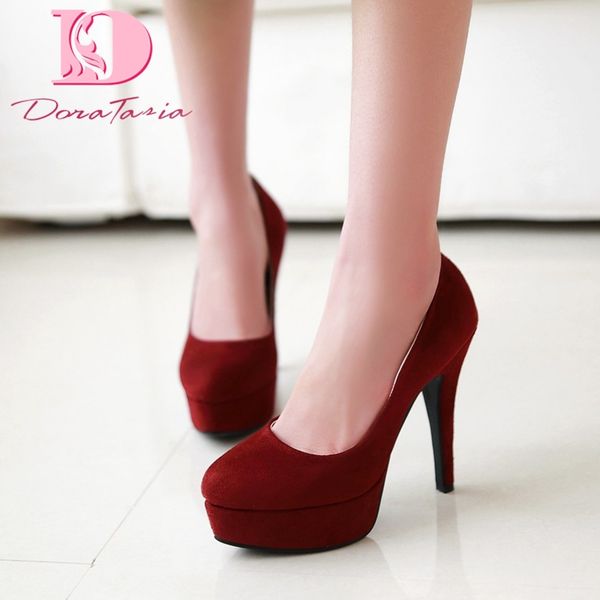 doratasia new arrivals flock dropship platform high heels shoes woman pumps female slip-on party wedding pumps women shoes, Black
doratasia new arrivals flock dropship platform high heels shoes woman pumps female slip-on party wedding pumps women shoes, Black