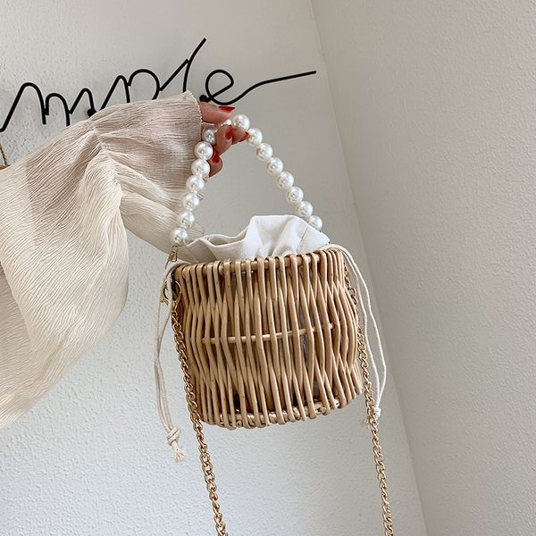 original design bag for women summer 2020 new straw bag pearl portable bucket chain shoulder slung beach
original design bag for women summer 2020 new straw bag pearl portable bucket chain shoulder slung beach