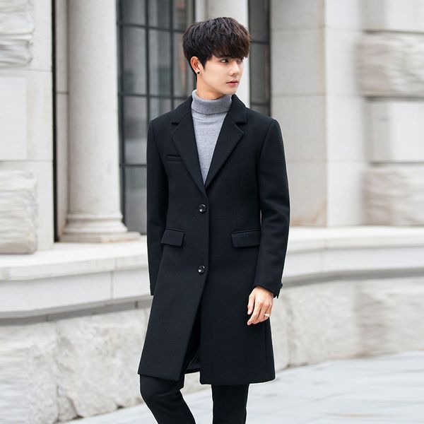 men's wool & blends long coat black winter jacket men casual mens coats overcoats outwear woolen male jackets sobretudo kj263
men's wool & blends long coat black winter jacket men casual mens coats overcoats outwear woolen male jackets sobretudo kj263