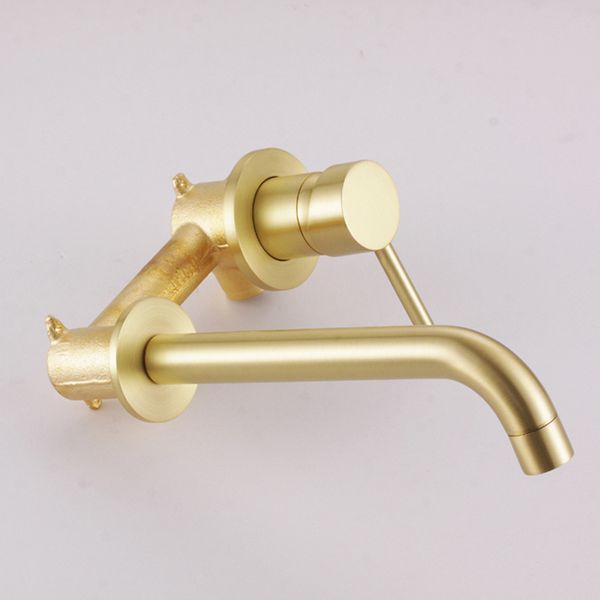 bathroom sanitary ware in wall mounted conceal faucet single handle matt goldern color sink mixer tap bathtub cold brass faucet 
bathroom sanitary ware in wall mounted conceal faucet single handle matt goldern color sink mixer tap bathtub cold brass faucet