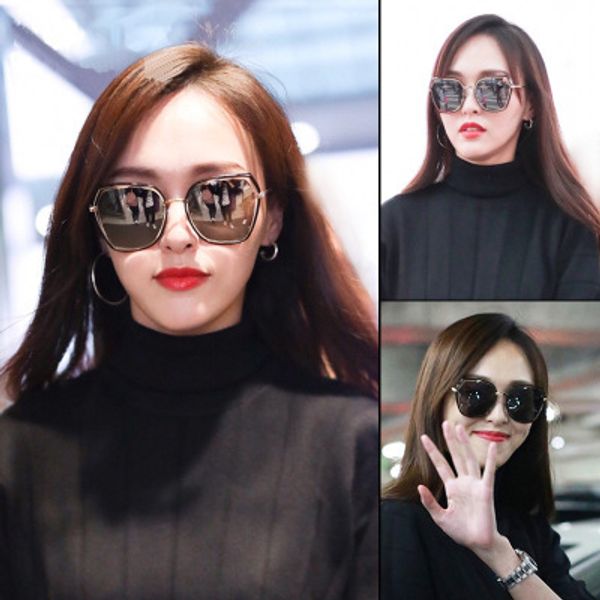 new gm korean version of the big box metal sunglasses 1863 retro polygon ladies sunglasses tang yan with the glasses, White;black
new gm korean version of the big box metal sunglasses 1863 retro polygon ladies sunglasses tang yan with the glasses, White;black