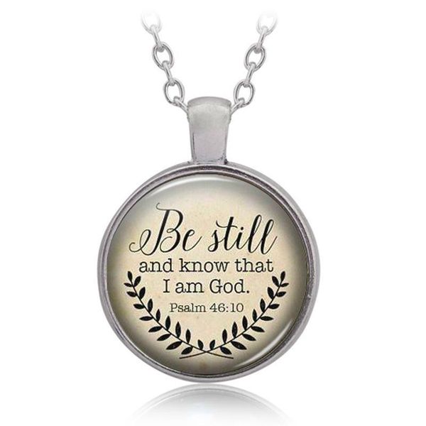 bible verse necklace 'be still and know that i am god' pendant psalm 46:10 quote handmade chains for necklaces jewelry, Silver
bible verse necklace 'be still and know that i am god' pendant psalm 46:10 quote handmade chains for necklaces jewelry, Silver