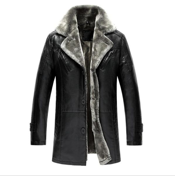 large size fur one piece leather wool soft comfortable warm leather jacket for men medium length plush and thickened lamb hair, Black
large size fur one piece leather wool soft comfortable warm leather jacket for men medium length plush and thickened lamb hair, Black