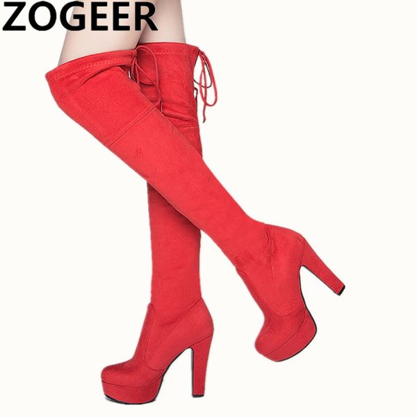stretch faux suede thigh high boots women high heels over the knee boots platform spring winter fashion shoes woman black red
stretch faux suede thigh high boots women high heels over the knee boots platform spring winter fashion shoes woman black red