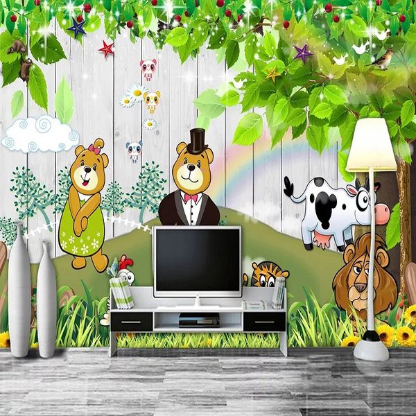custom large mural 3d wallpaper fairy tale world cartoon animal bear child bedroom mural tv back wall decor deep 5d embossed
custom large mural 3d wallpaper fairy tale world cartoon animal bear child bedroom mural tv back wall decor deep 5d embossed