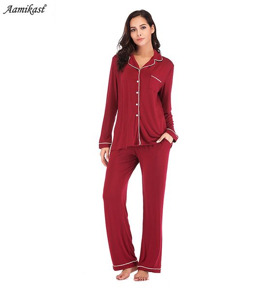 2020 popular autumn and winter home service women modal pajamas long-sleeved suit pajamas european and american womens wholesale
2020 popular autumn and winter home service women modal pajamas long-sleeved suit pajamas european and american womens wholesale