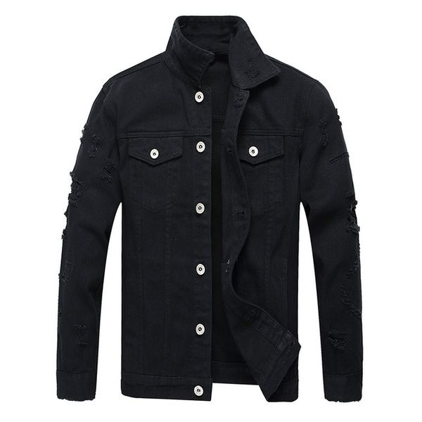 european and american jackets men's denim jackets trendy male designer slim denim punk men's denim jacket, Black;brown
european and american jackets men's denim jackets trendy male designer slim denim punk men's denim jacket, Black;brown