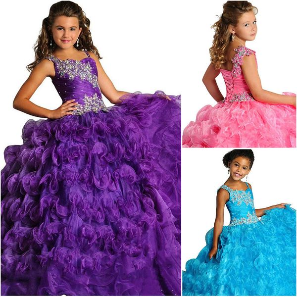 2019 purple flower girl dresses spaghetti straps lace up back applique beaded bodice tiered skirt girls party dresses, White;blue
2019 purple flower girl dresses spaghetti straps lace up back applique beaded bodice tiered skirt girls party dresses, White;blue