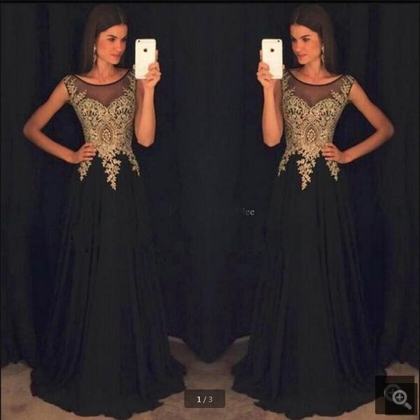 vestido de festa black chiffon a line evening dress beaded cap sleeve sheer neck elegant evening gowns prom party dresses selling, Black;red
vestido de festa black chiffon a line evening dress beaded cap sleeve sheer neck elegant evening gowns prom party dresses selling, Black;red