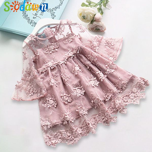 sodawn 2019 spring summer children's clothing baby girl princess dress lace short sleeve flower embroidery design girls dress, Red;yellow
sodawn 2019 spring summer children's clothing baby girl princess dress lace short sleeve flower embroidery design girls dress, Red;yellow