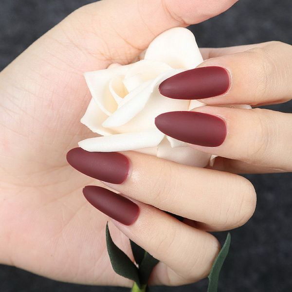 fashion fake nails matte solid color full cover fake nails punk fashion party female and girl nail accessories ns, Red;gold
fashion fake nails matte solid color full cover fake nails punk fashion party female and girl nail accessories ns, Red;gold