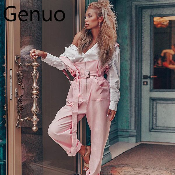 autumn sleeveless rompers women jumpsuit full length pants slim pink overalls wide leg pants long casual trousers cargo, Black;white
autumn sleeveless rompers women jumpsuit full length pants slim pink overalls wide leg pants long casual trousers cargo, Black;white