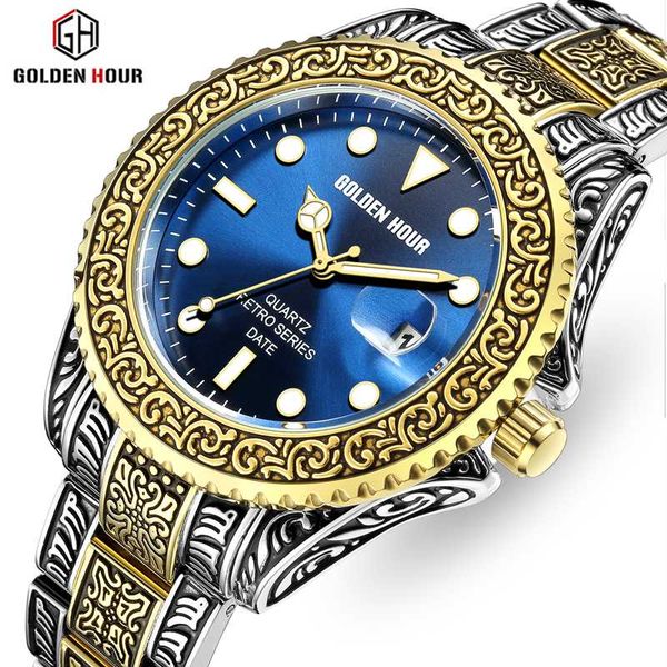 men watch goldenhour fashion mens analog quartz watches stainless steel waterproof date wrist watch relogio masculino, Slivery;brown
men watch goldenhour fashion mens analog quartz watches stainless steel waterproof date wrist watch relogio masculino, Slivery;brown