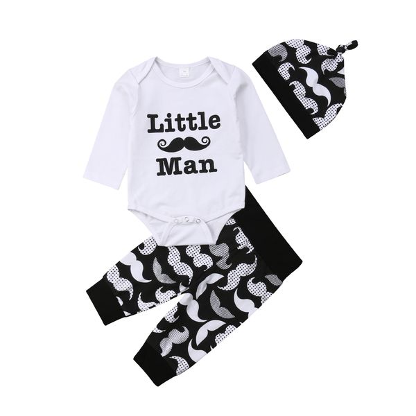 newborn infant kids baby girls boys autumn lovely sets 3pcs long sleeve white romper +mustache pants+hats
newborn infant kids baby girls boys autumn lovely sets 3pcs long sleeve white romper +mustache pants+hats
