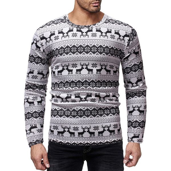 oeak 2019 christmas sweater autumn casual men's sweater slim fit knittwear mens oneck sweaters pullovers pullover men pull homme, White;black
oeak 2019 christmas sweater autumn casual men's sweater slim fit knittwear mens oneck sweaters pullovers pullover men pull homme, White;black