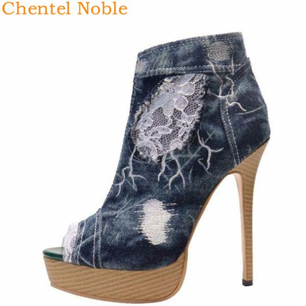 2020 chentel high heel peep toe shoes women ladies denim side zipper ladies platform party shoes women pumps big size, Black
2020 chentel high heel peep toe shoes women ladies denim side zipper ladies platform party shoes women pumps big size, Black