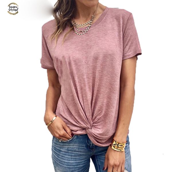 new 2019 tshirts women o neck front knot casual tee shirt t-shirt female basic short sleeve summer t shirt blusas, White
new 2019 tshirts women o neck front knot casual tee shirt t-shirt female basic short sleeve summer t shirt blusas, White