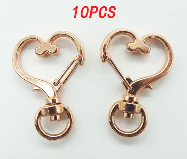 delivery 10pcs 24x34mm love zinc alloy carabiner swivel clasps for key ring & key chain rose gold tone, Silver
delivery 10pcs 24x34mm love zinc alloy carabiner swivel clasps for key ring & key chain rose gold tone, Silver