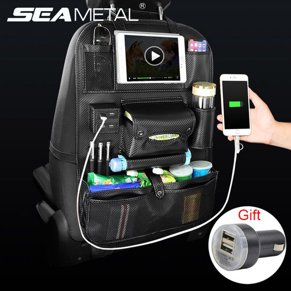 car organizer seat back bag usb charger phone storage pu leather travel multifunction pocket stowing tidying in auto accessories
car organizer seat back bag usb charger phone storage pu leather travel multifunction pocket stowing tidying in auto accessories