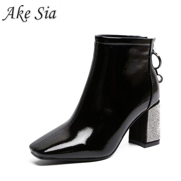 waterproof thick heel boots 2019 winter women new fashion and ankle boots ladies square head plus cotton temperament, Black
waterproof thick heel boots 2019 winter women new fashion and ankle boots ladies square head plus cotton temperament, Black
