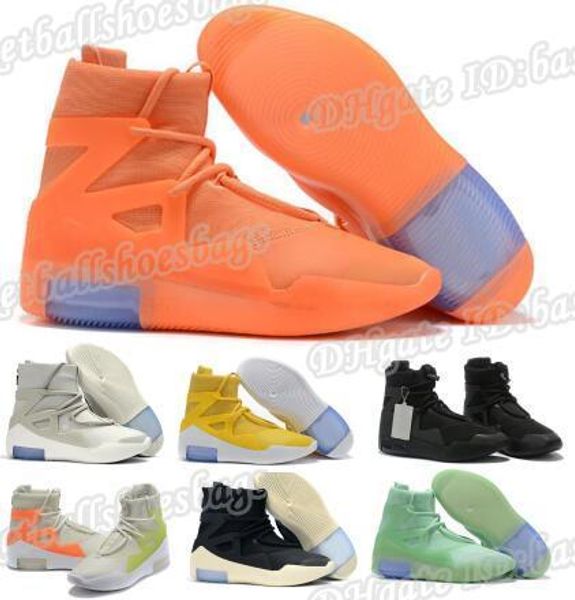 

fear of god 1 basketball 2020 shoes sneakers airing fashion designers orange pulse light bone amarillo white fog boots zoom mens women shoes