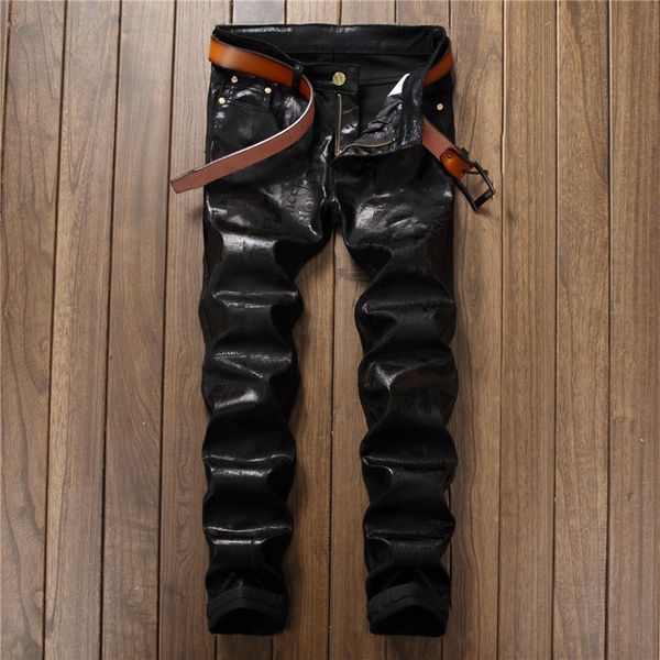 european street style fashion casual letter printed black jeans straight slim quality pu leather men denim pants 5001#, Blue
european street style fashion casual letter printed black jeans straight slim quality pu leather men denim pants 5001#, Blue