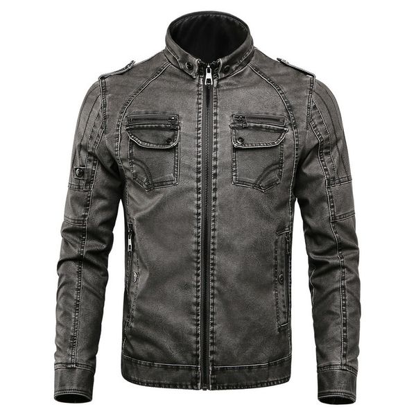 2019 new autumn winter mens leather jacket coat thick warm fleece pu leather motorcycle jacket men, Black
2019 new autumn winter mens leather jacket coat thick warm fleece pu leather motorcycle jacket men, Black