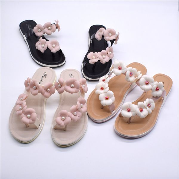 summer new style women's flat heel slippers casual flip-flop anti-slip flower flip-flops sandals, Black
summer new style women's flat heel slippers casual flip-flop anti-slip flower flip-flops sandals, Black