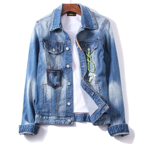 dsquared2 dsq d2 дизайнер мужской джинсовой куртки нового способа вскользь ripped bluelong рукава одежды бренда luxury куртка streetwear плю, Black;brown
dsquared2 dsq d2 дизайнер мужской джинсовой куртки нового способа вскользь ripped bluelong рукава одежды бренда luxury куртка streetwear плю, Black;brown